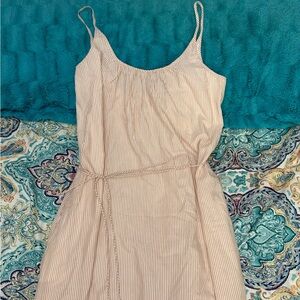 Cotton GAP Striped Sleeveless Tank Maxi Dress